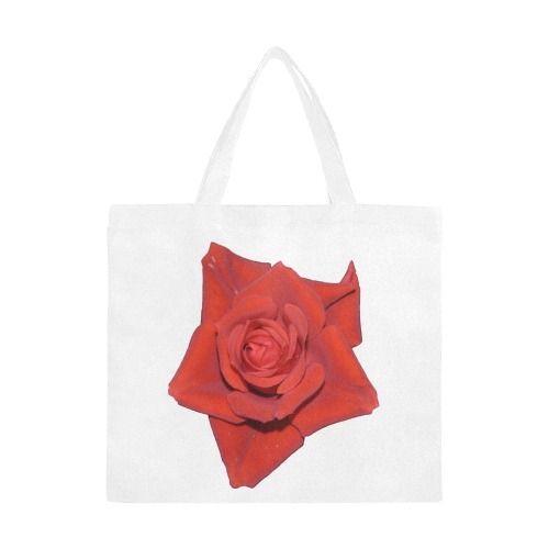 red petal Canvas Tote Bag/Large (Model 1702)