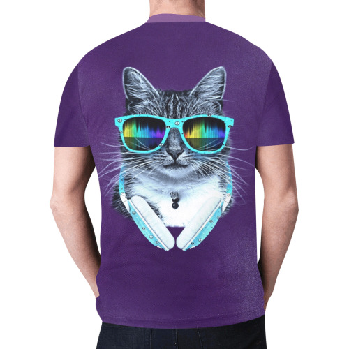 Cool Cat New All Over Print T-shirt for Men (Model T45)