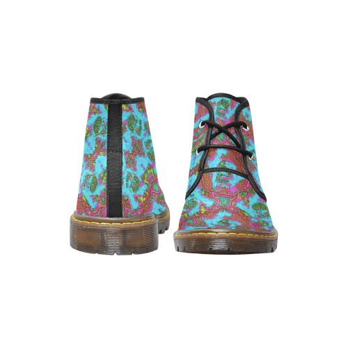 Pattern-1 Women's Canvas Chukka Boots (Model 2402-1)