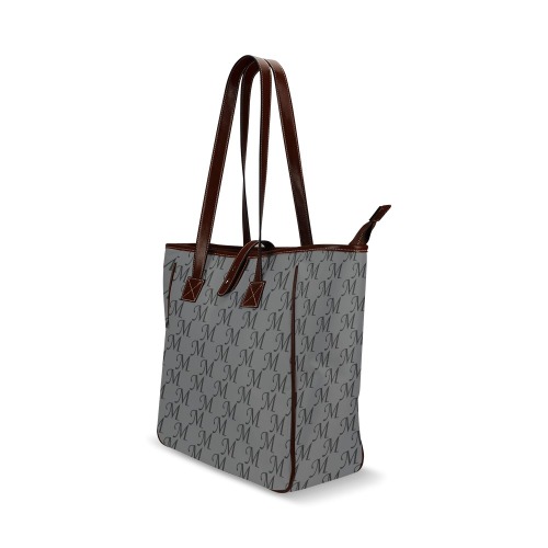 Mud-di Signature Gray Classic Tote Bag (Model 1644)