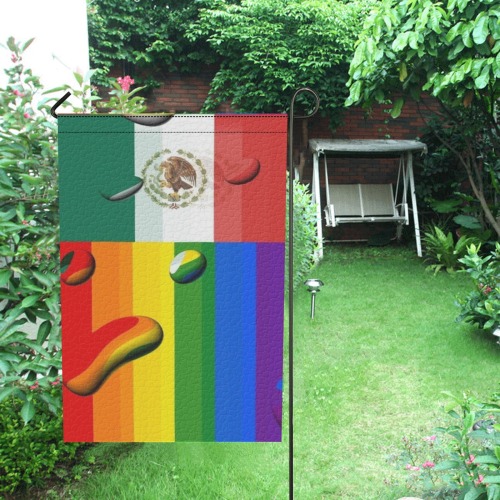 Mexico Pride Flag Pop Art by Nico Bielow Garden Flag 12‘’x18‘’(Twin Sides)