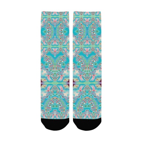 sweet nature-background blue Women's Custom Socks