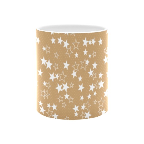White stars pattern White Mug(11OZ)