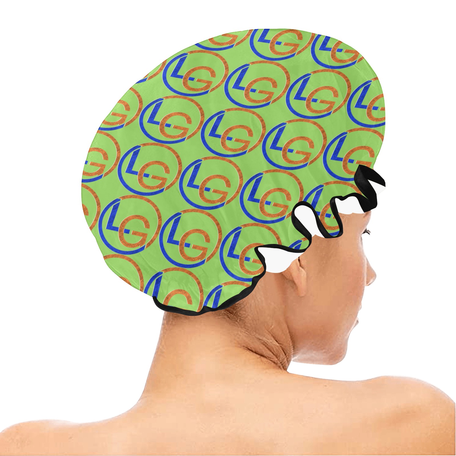 LG Green/Orange/Blue Shower Cap