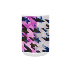 Houndstooth pattern 49HG Custom Ceramic Mug (15OZ)