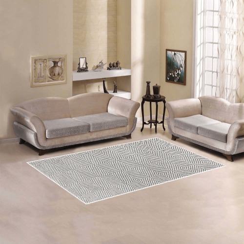 RALPH RORAFF Geometric Modern Diamond Area Rug 5'x3'3''