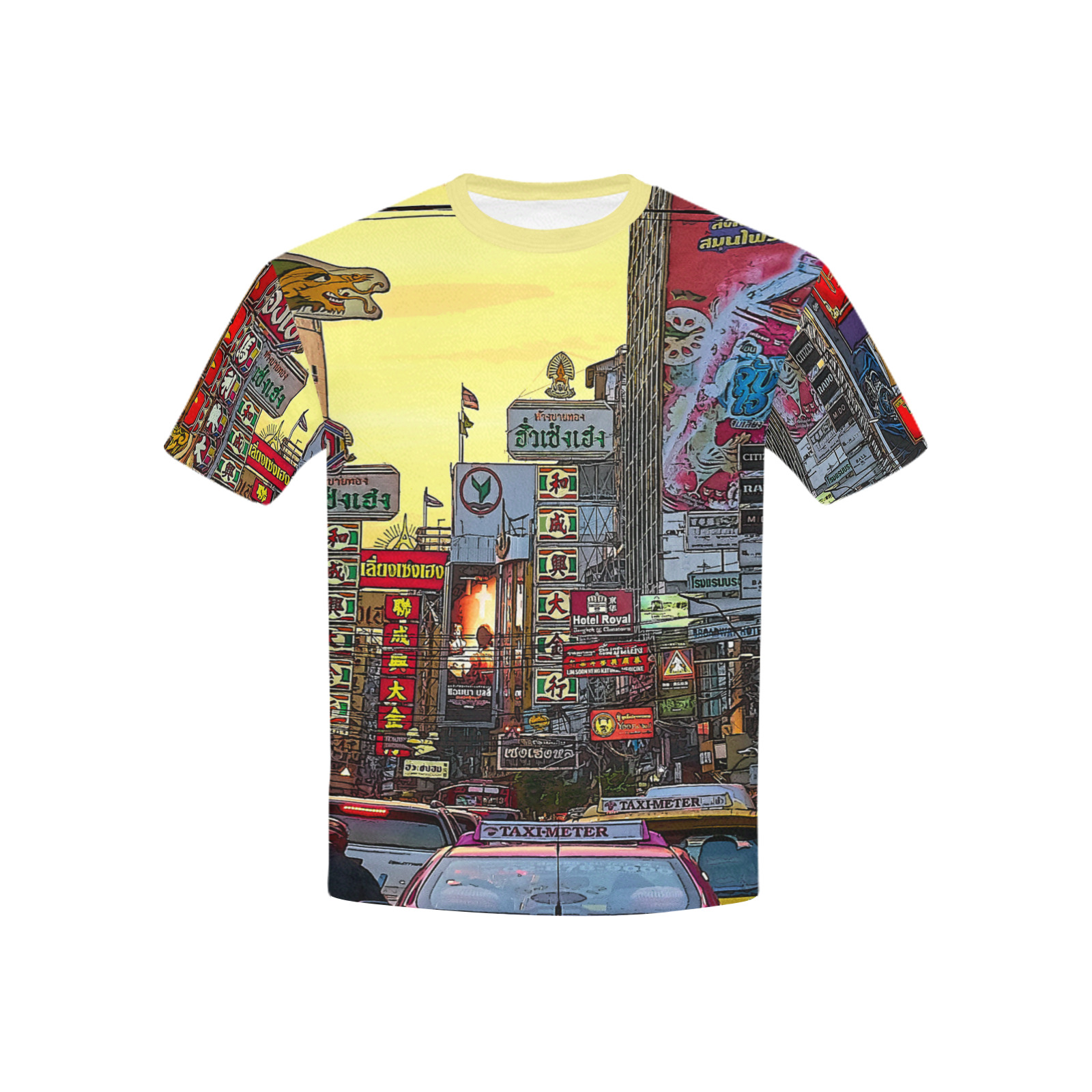 Chinatown in Bangkok Thailand - Altered Photo Kids' All Over Print T-shirt (USA Size) (Model T40)