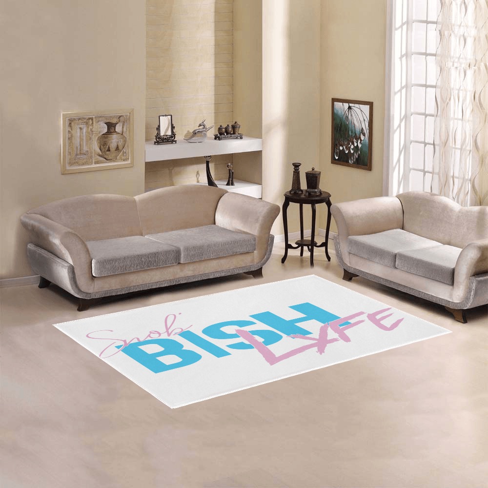 Snob-BISH-Lyfe-3 Area Rug 5'x3'3''