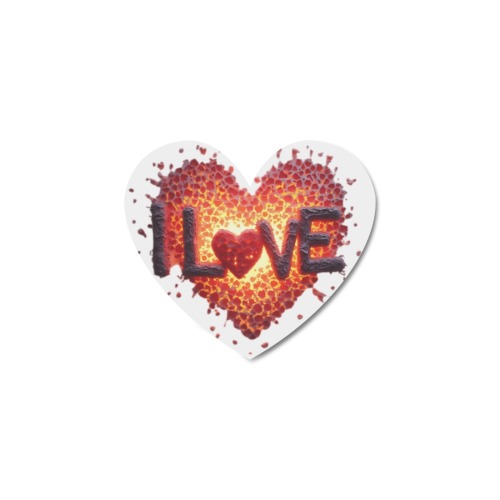 Heart-Shaped Love Explosion – Radiant Canvas Art