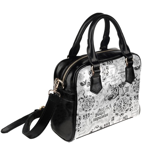 Inspirational tattoo pattern Shoulder Handbag (Model 1634)