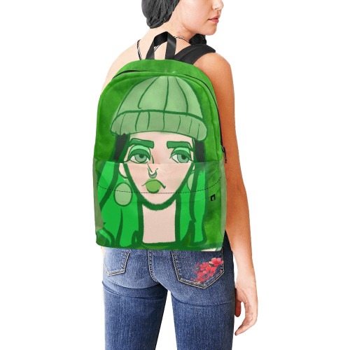 Green_Girl Unisex Classic Backpack (Model 1673)