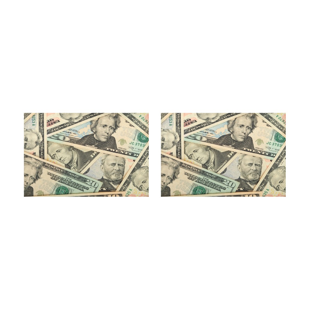 US PAPER CURRENCY Placemat 12’’ x 18’’ (Set of 2)