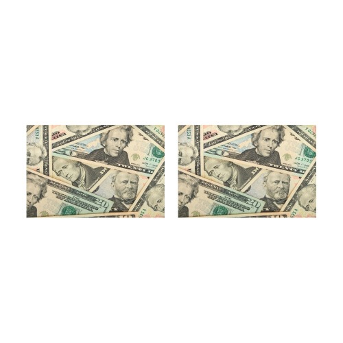 US PAPER CURRENCY Placemat 12’’ x 18’’ (Set of 2)