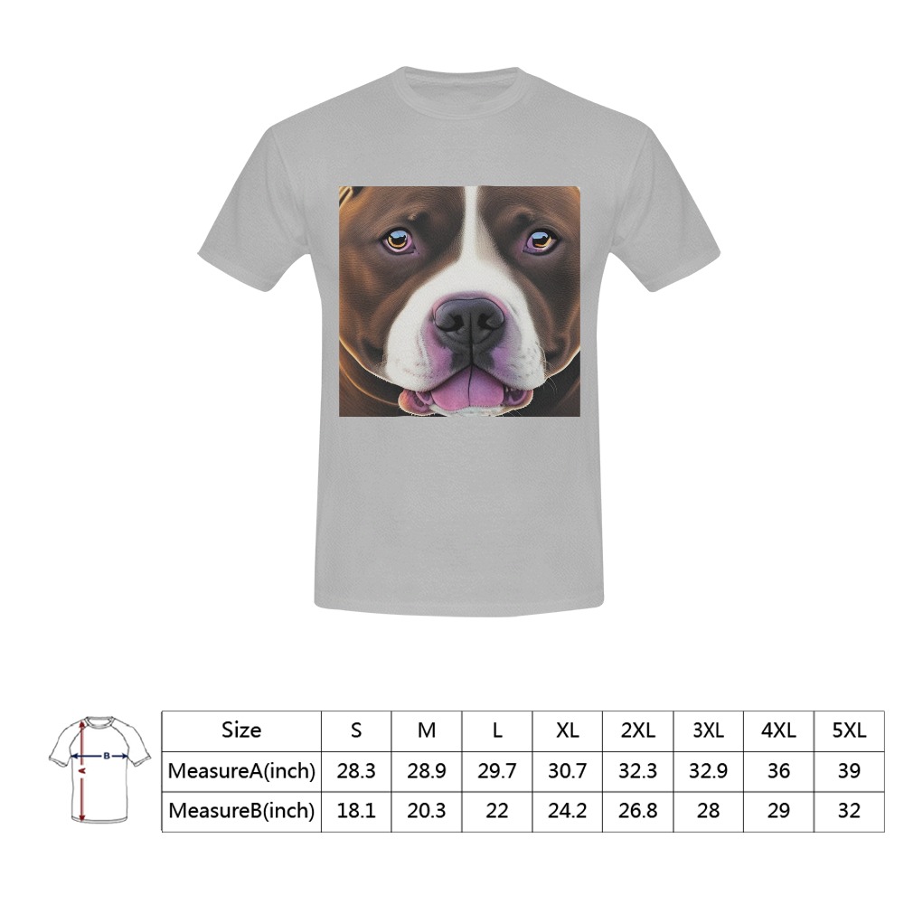 Staffordshire Bull Terrier Men's T-Shirt in USA Size (Front Printing Only)