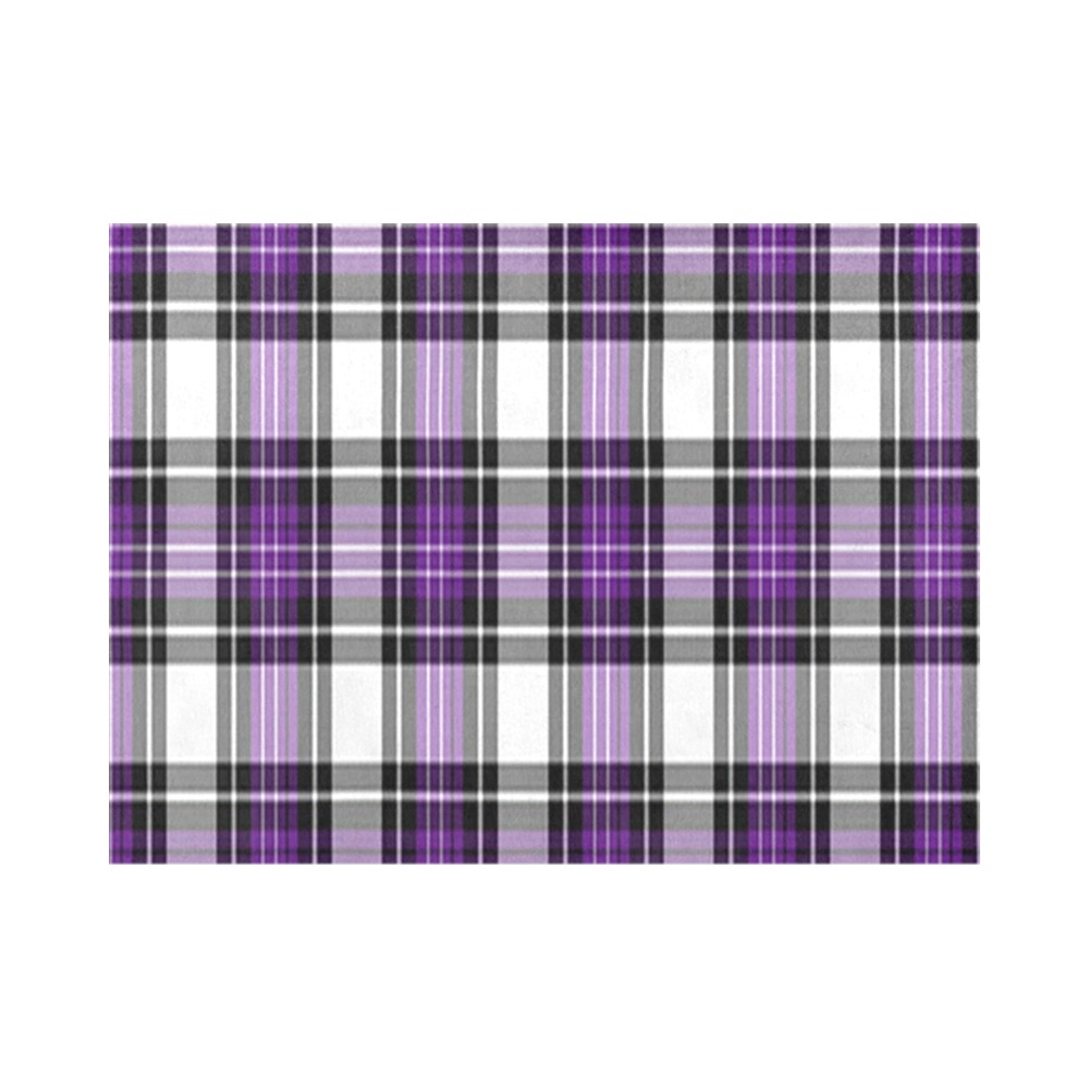 Purple Black Plaid Placemat 14’’ x 19’’ (Set of 6)