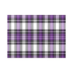 Purple Black Plaid Placemat 14’’ x 19’’