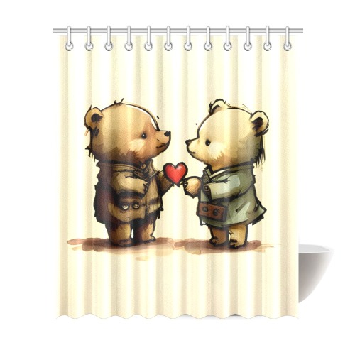 Little Bears 3 Shower Curtain 72"x84"