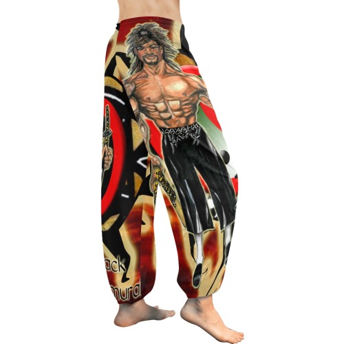 black samurai harem pant Women's All Over Print Harem Pants (Model L18)