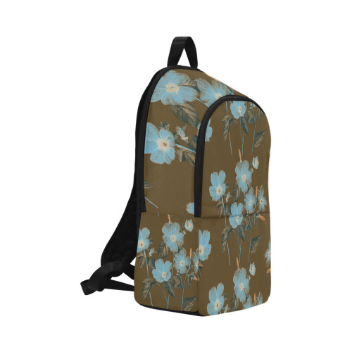 Rustic Blue Floral Bouquet Fabric Backpack for Adult (Model 1659)