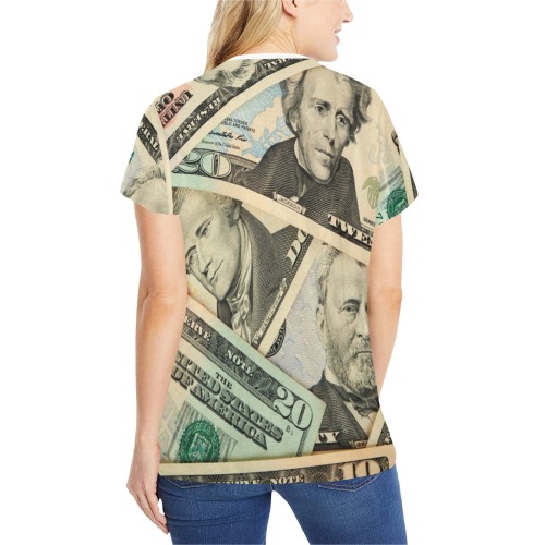 US PAPER CURRENCY Women's Pajama T-shirt