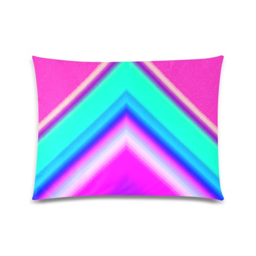 Electric Mountain Hot Pink Custom Zippered Pillow Case 20"x26"(Twin Sides)
