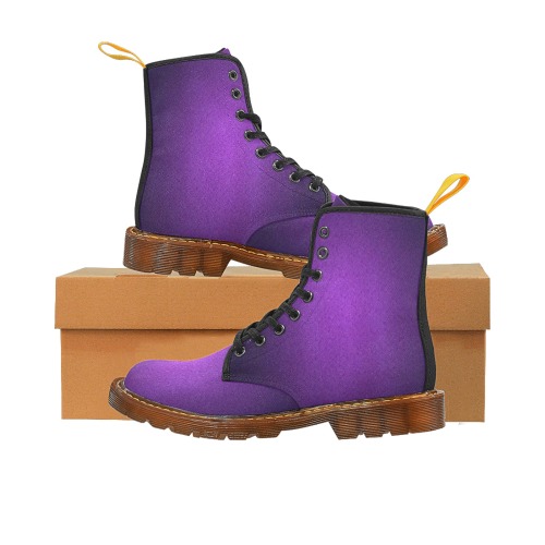 Purple Smooth Women Boots Black Martin Boots For Women Model 1203H