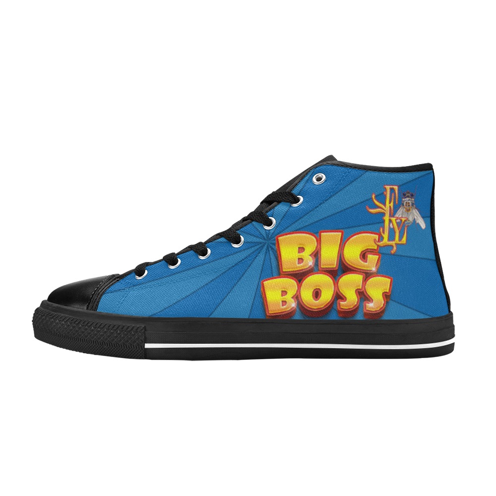 Big Boss Collectable Fly Women's Classic High Top Canvas Shoes (Model 017)