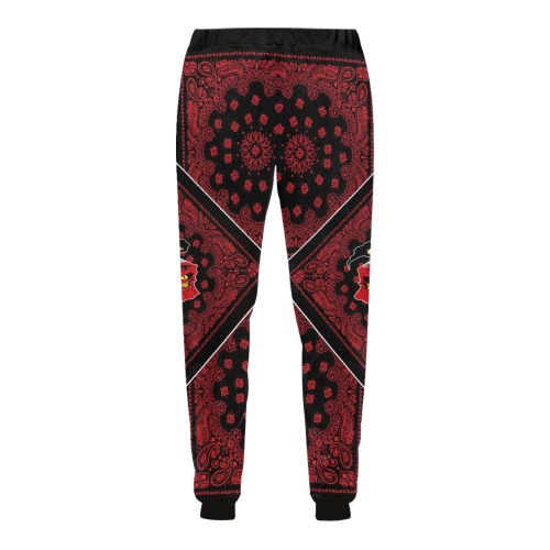 Red Bandana Men's All Over Print Sweatpants (Model L11)