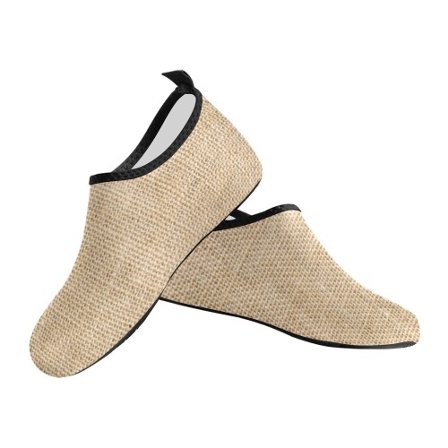 Burlap Fabric Women's Slip-On Water Shoes (Model 056)