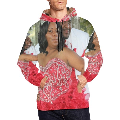 wedding pic All Over Print Hoodie for Men (USA Size) (Model H13)