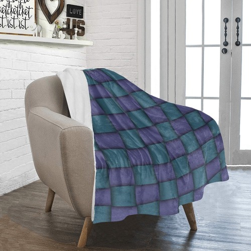 Tiled Ultra-Soft Micro Fleece Blanket 30''x40''