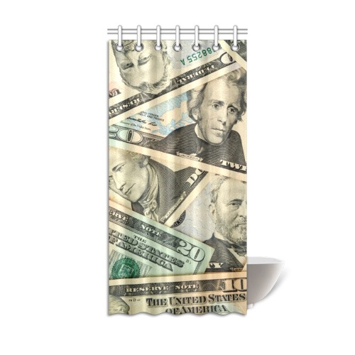 US PAPER CURRENCY Shower Curtain 36"x72"