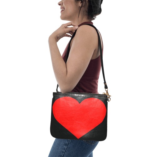 big heart Small Shoulder Bag (Model 1710)