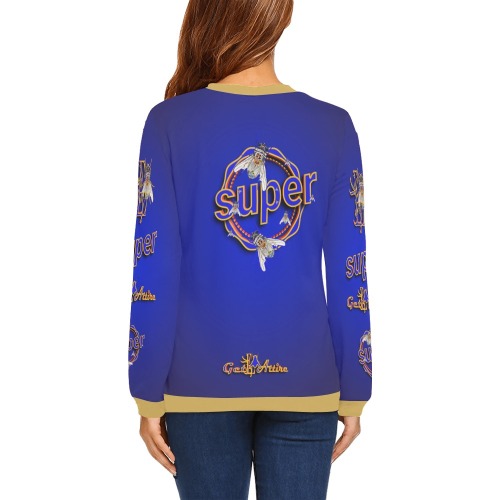 Super Fly Collectable Fly All Over Print Crewneck Sweatshirt for Women (Model H18)