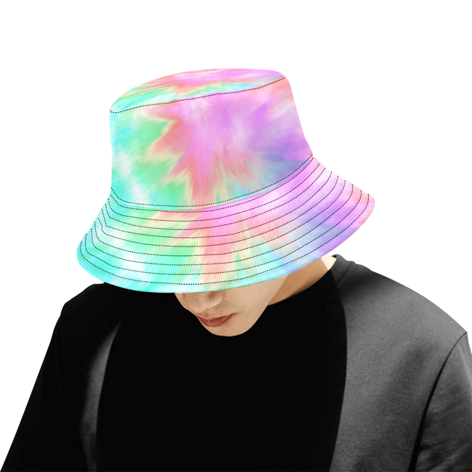 Pastel Tye Dye Unisex Summer Bucket Hat