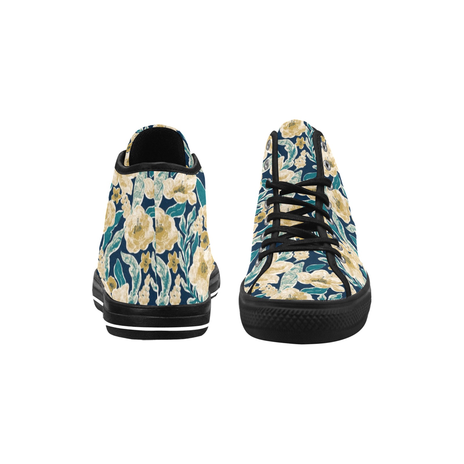 Painted Flowers Vancouver H Women's Canvas Shoes (1013-1)