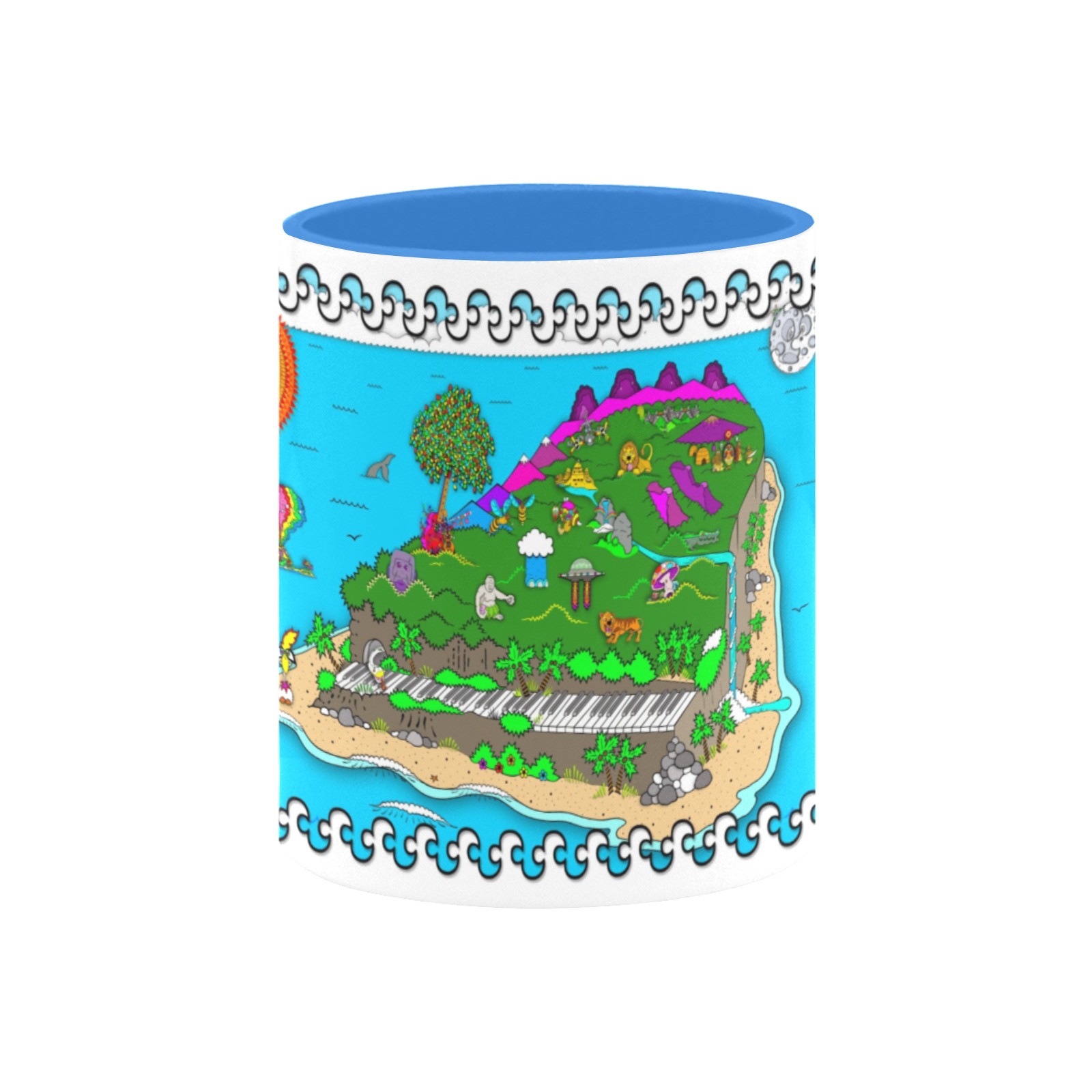 ITEM 30 _ MUG - HARMONY ISLAND Custom Inner Color Mug (11oz)