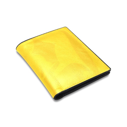 StarWarsUniverse Logo - Golden Poppy EEC607 Golden Poppy E9B605 Men's Leather Wallet (Model 1612)