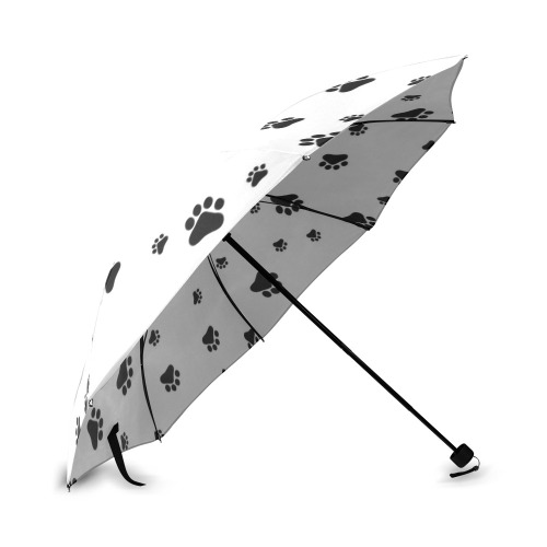 Paws Black and White by Fetishworld Foldable Umbrella (Model U01)