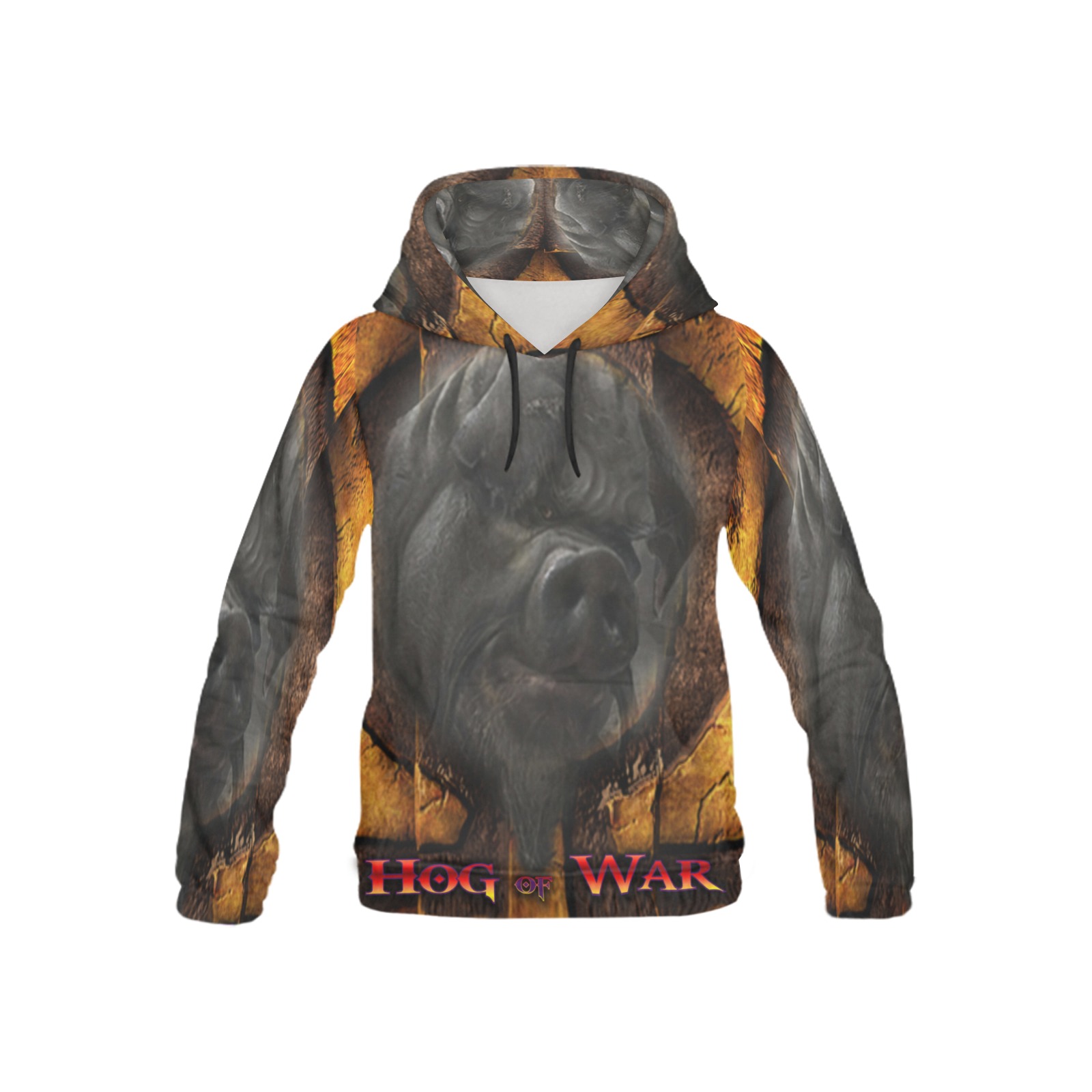 Hog of War All Over Print Hoodie for Kid (USA Size) (Model H13)