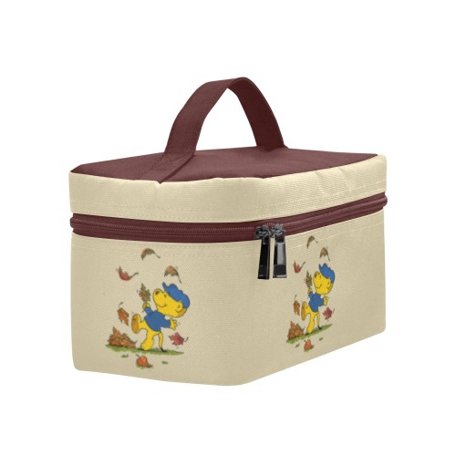 Ferald Dancing Amongst The Autumn Leaves Cosmetic Bag/Large (Model 1658)