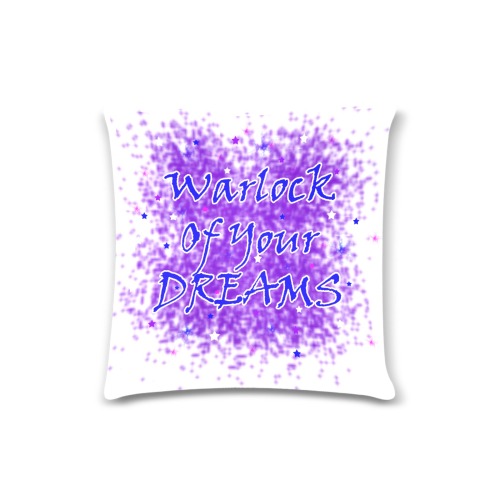 Warlock of Your Dreams Blue Custom Zippered Pillow Case 16"x16" (one side)