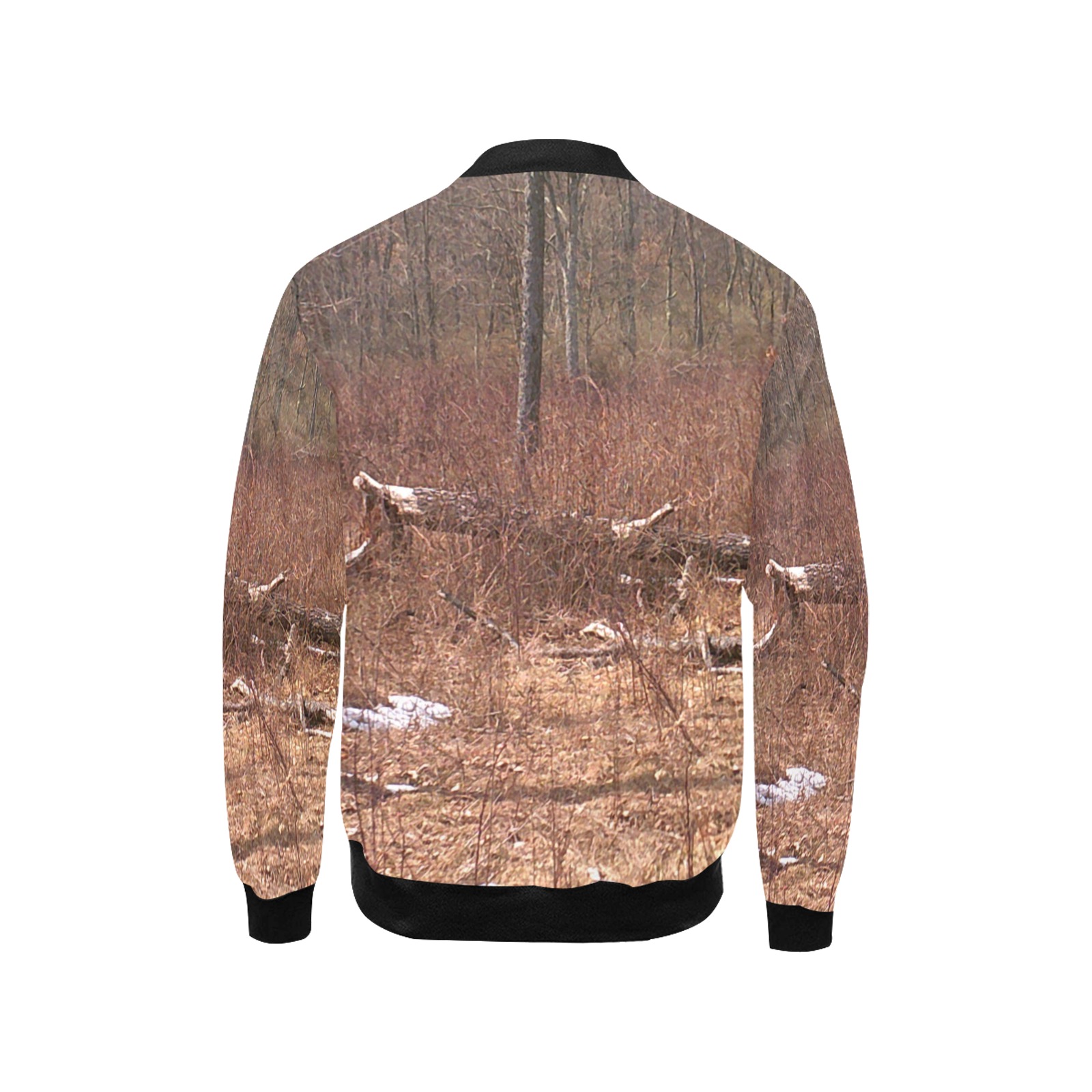 Falling tree in the woods Kids' All Over Print Bomber Jacket (Model H40)