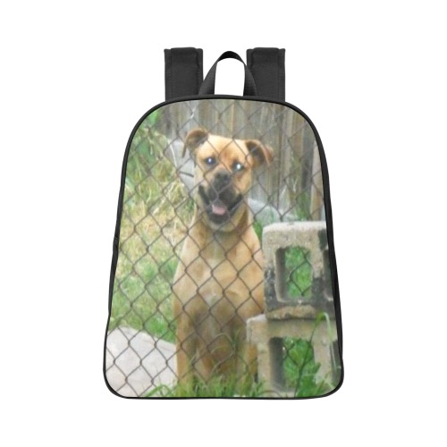 A Smiling Dog Fabric School Backpack (Model 1682) (Large)