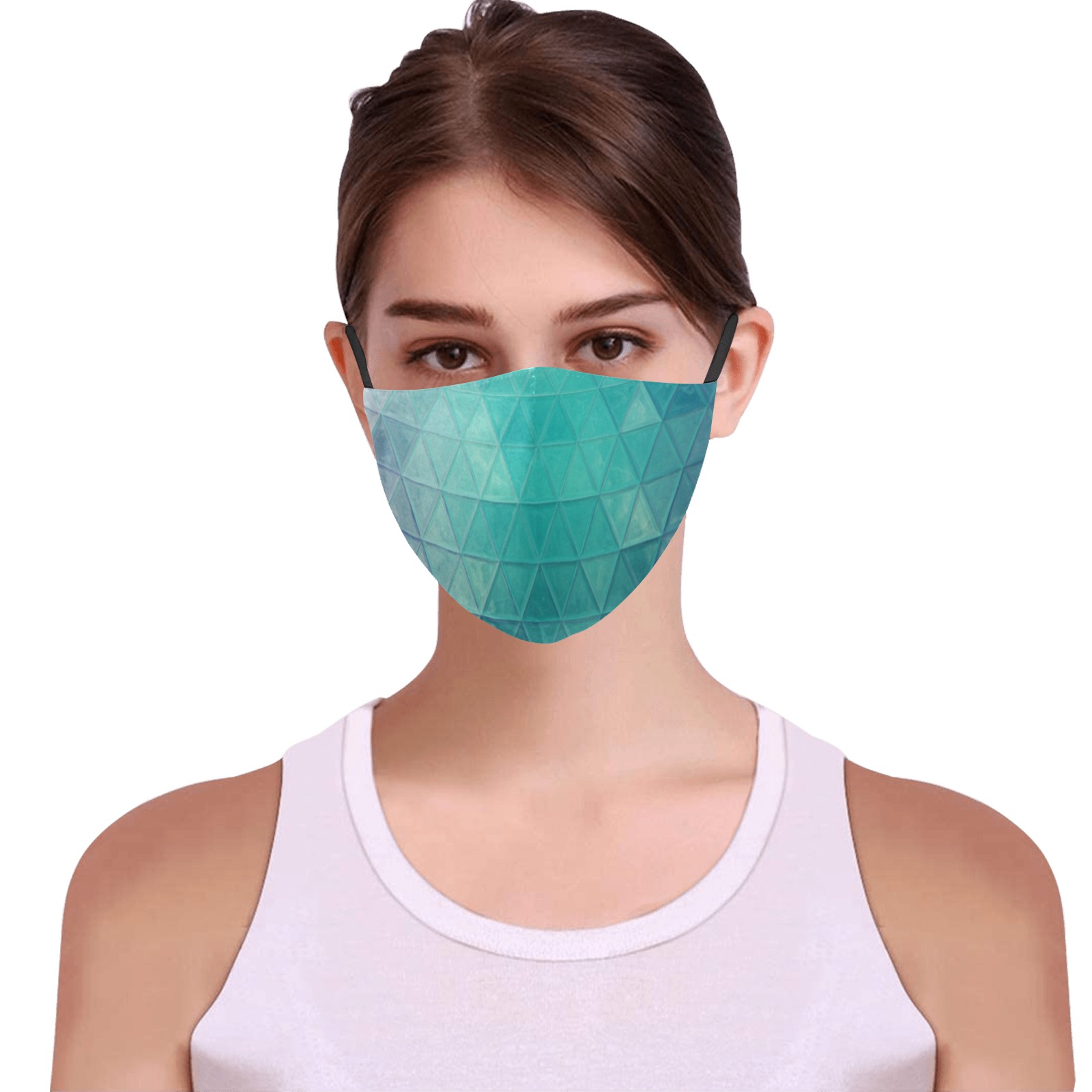 mosaic 35 3D Mouth Mask with Drawstring (Pack of 100) (Model M04)