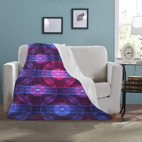 BubbledLines Ultra-Soft Micro Fleece Blanket 30''x40''