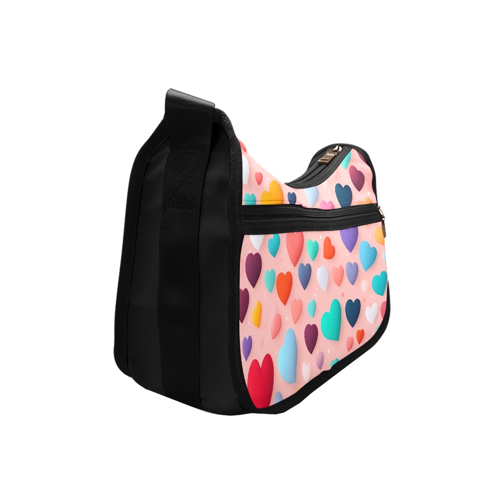 Heart pattern Crossbody Bags (Model 1616)