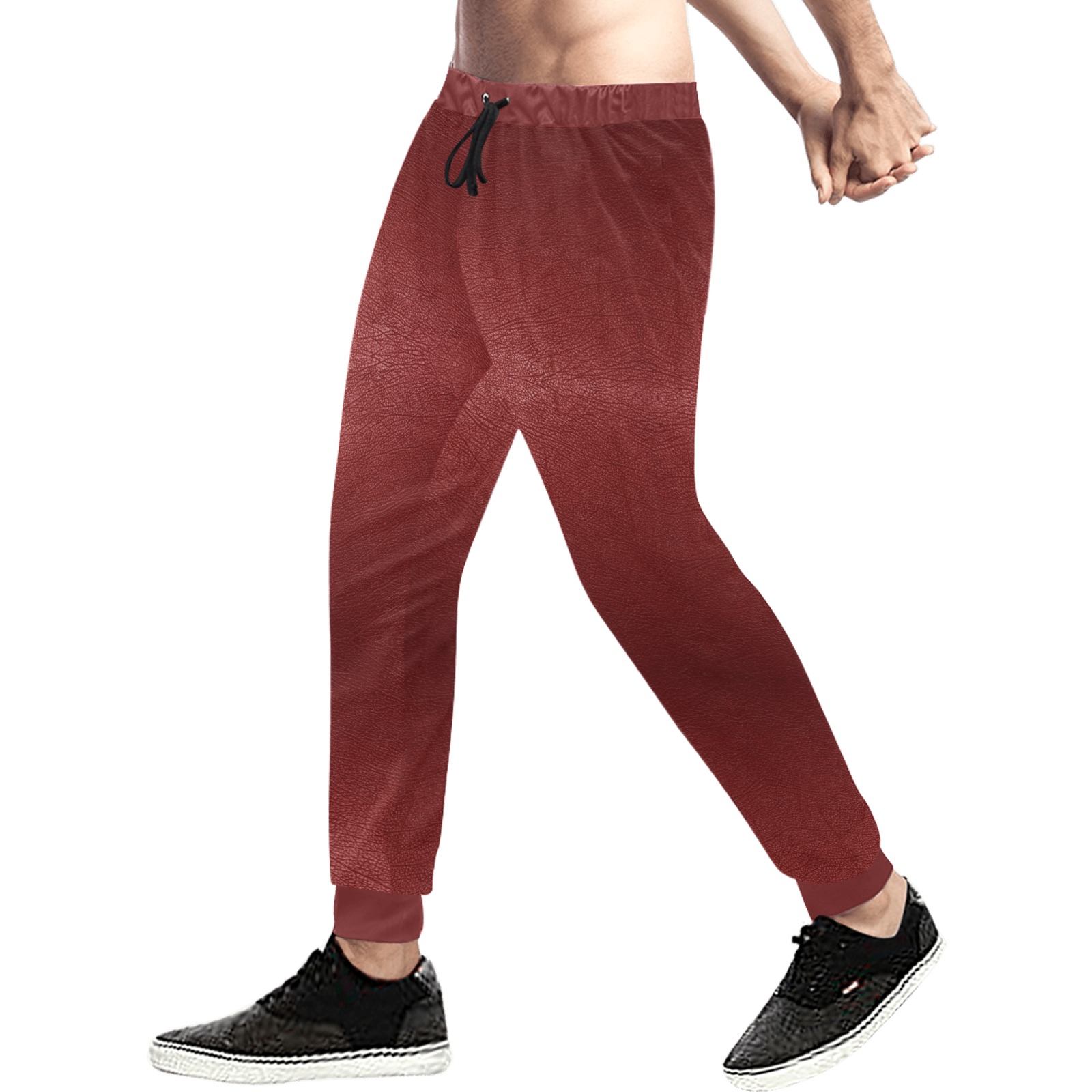 Leather Red Light by Artdream Men's All Over Print Sweatpants (Model L11)