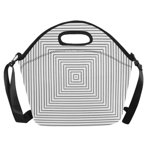 Squares Neoprene Lunch Bag/Large (Model 1669)