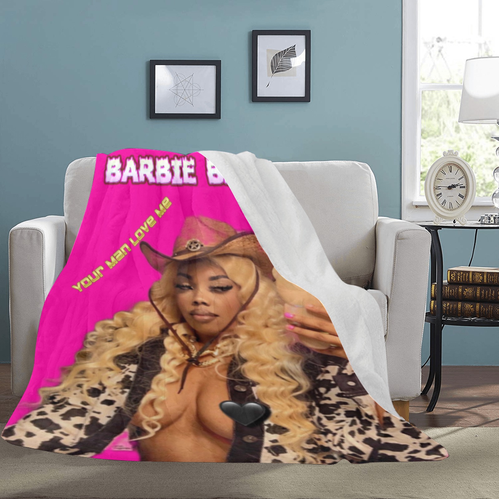 BARBIE Your Man Ultra-Soft Micro Fleece Blanket 70''x80''